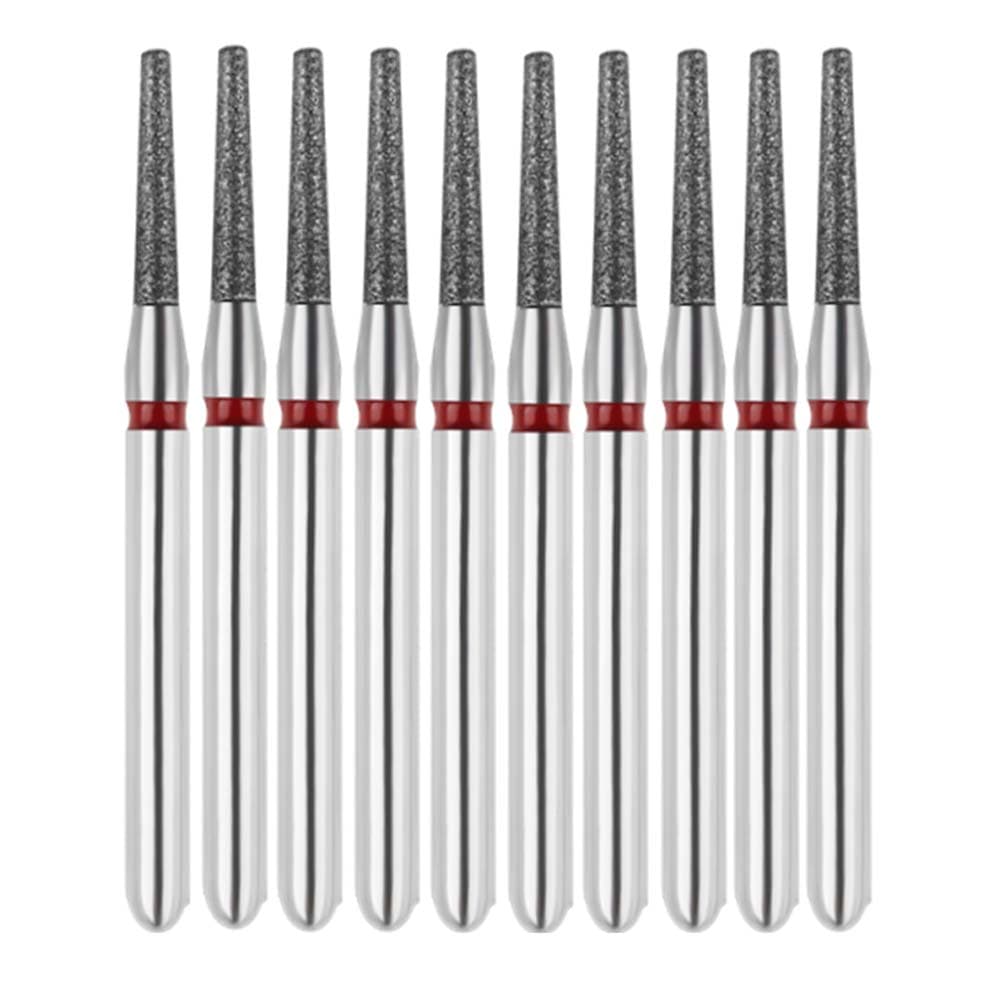 Vakker FG #846.012 Fine Grit Flat End Taper Diamond Bur, 60 µm, 1.2 mm Head Diameter, 10/Pk - Vakker FG #846.012 Fine Grit Flat End Taper Diamond Bur, 10/Pk - Image 1
