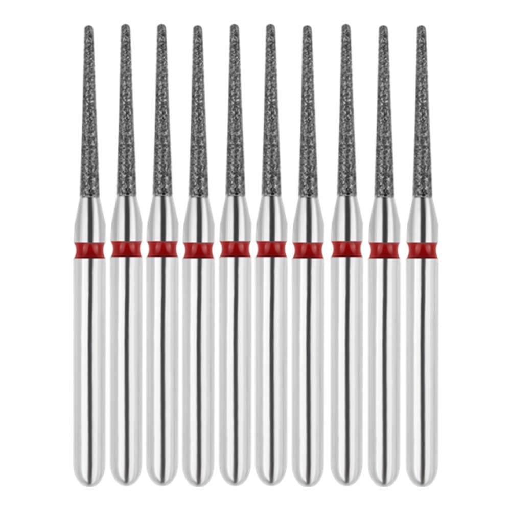 Vakker FG #847.010 Fine Grit Flat End Taper Diamond Bur, 60 µm, 1.0 mm Head Diameter, 10/Pk - Vakker FG #847.010 Fine Grit Flat End Taper Diamond Bur, 10/Pk - Image 1