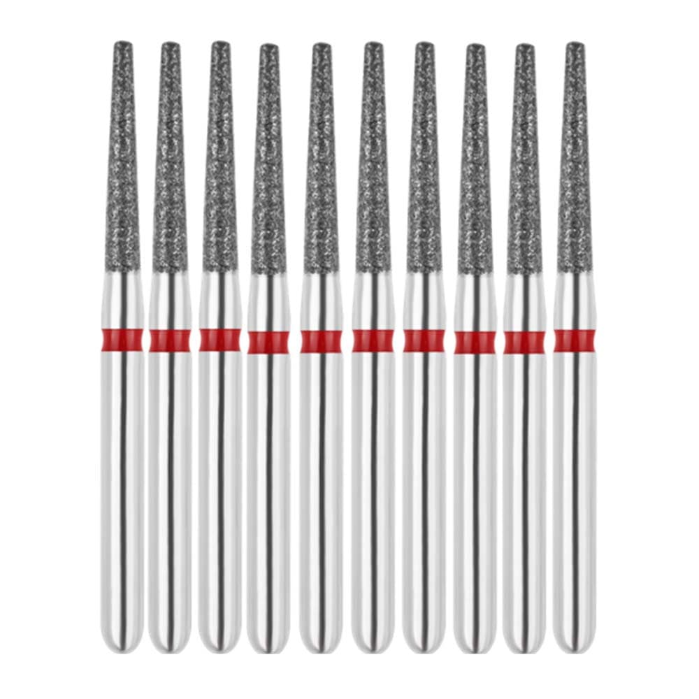 Vakker FG #847.014 Fine Grit Flat End Taper Diamond Bur, 60 µm, 1.4 mm Head Diameter, 10/Pk - Vakker FG #847.014 Fine Grit Flat End Taper Diamond Bur, 10/Pk - Image 1