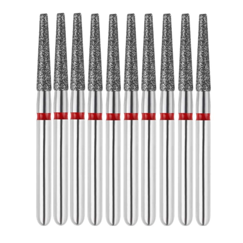 Vakker FG #847.016 Fine Grit Flat End Taper Diamond Bur, 1.6mm Head, 10/Pk - Vakker FG #847.016 Fine Grit Flat End Taper Diamond Bur, 10/Pk - Image 1