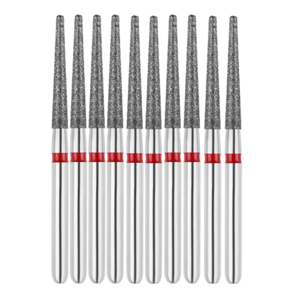 Vakker FG #848.016 Fine Grit Flat End Taper Diamond Bur, 1.6mm Head, 10/Pk - Vakker FG #848.016 Fine Grit Flat End Taper Diamond Bur, 10/Pk - Image 1