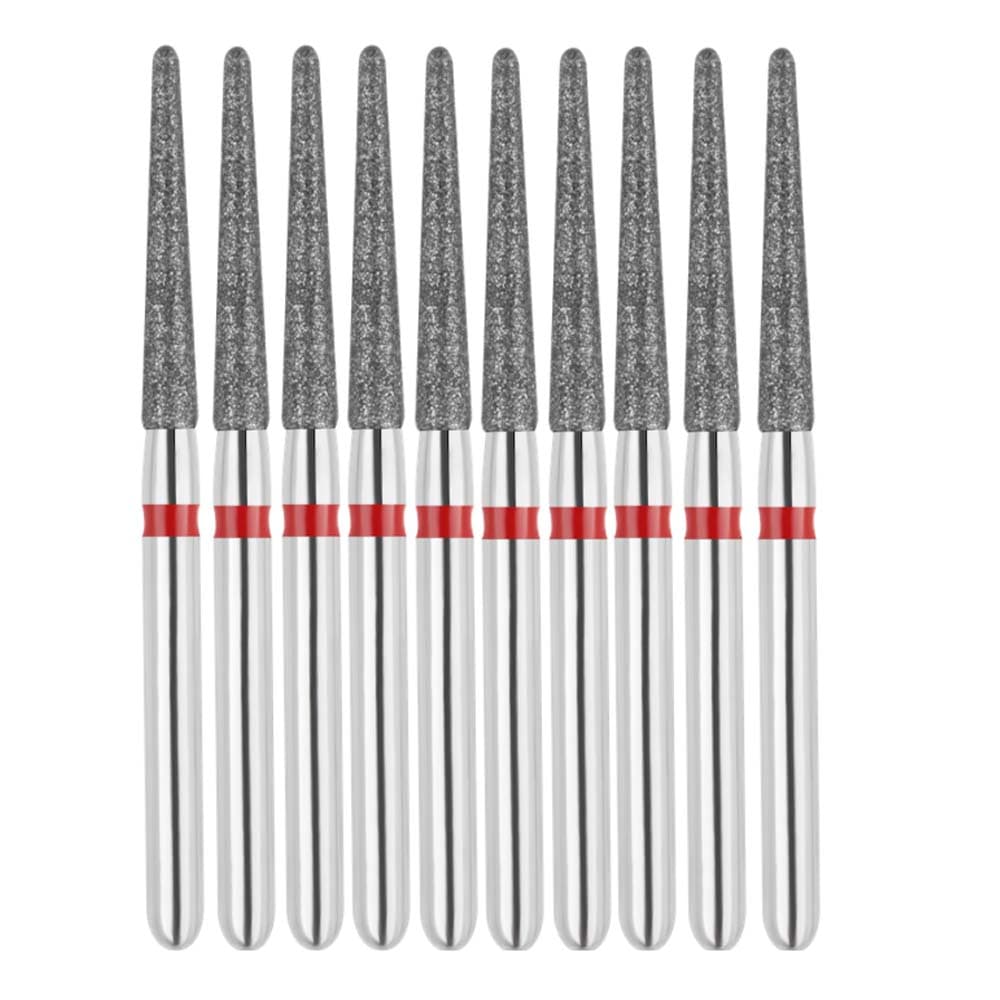 Vakker FG #850.016 Fine Grit Round End Taper Diamond Bur, 10/Pk - Vakker FG #850.016 Fine Grit Round End Taper Diamond Bur, 10/Pk - Image 1