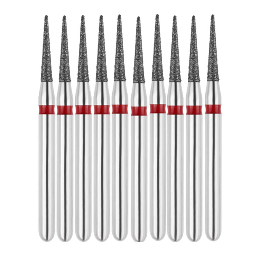 Vakker FG #852.012 Fine Grit Christmas Tree Shaped Diamond Bur, 10/Pk - Vakker FG #852.012 Fine Grit Christmas Tree Shaped Diamond Bur, 10/Pk - Image 1