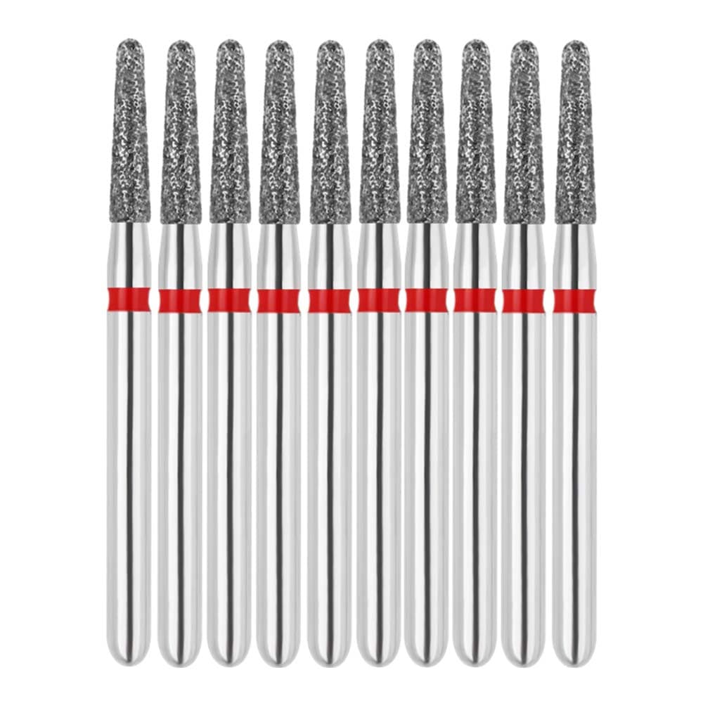Vakker FG #855.014 Fine Grit Round End Taper Diamond Bur, 10/Pk - Vakker FG #855.014 Fine Grit Round End Taper Diamond Bur, 10/Pk - Image 1