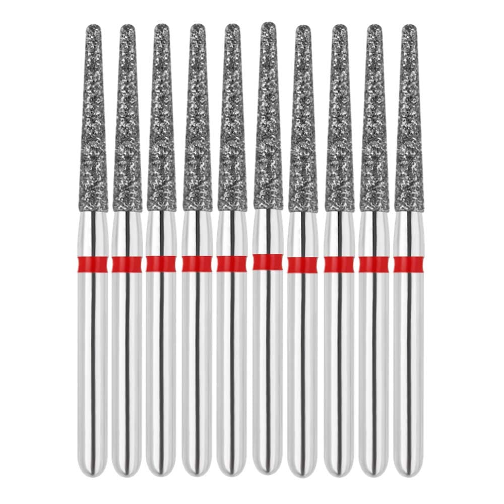 Vakker FG #856.014 Fine Grit Round End Taper Diamond Bur, 10/Pk - Vakker FG #856.014 Fine Grit Round End Taper Diamond Bur, 10/Pk - Image 1