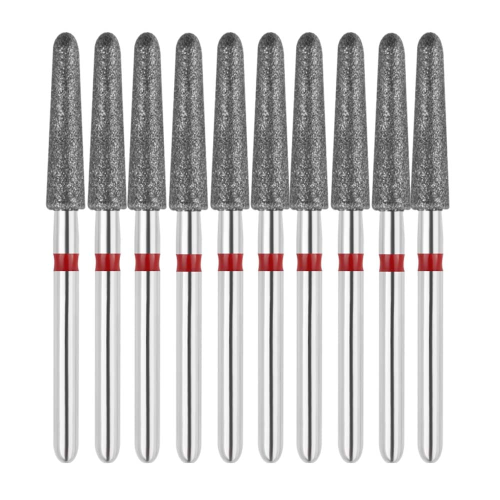 Vakker FG #856.025 Fine Grit Round End Taper Diamond Bur, 10/Pk - Vakker FG #856.025 Fine Grit Round End Taper Diamond Bur, 10/Pk - Image 1