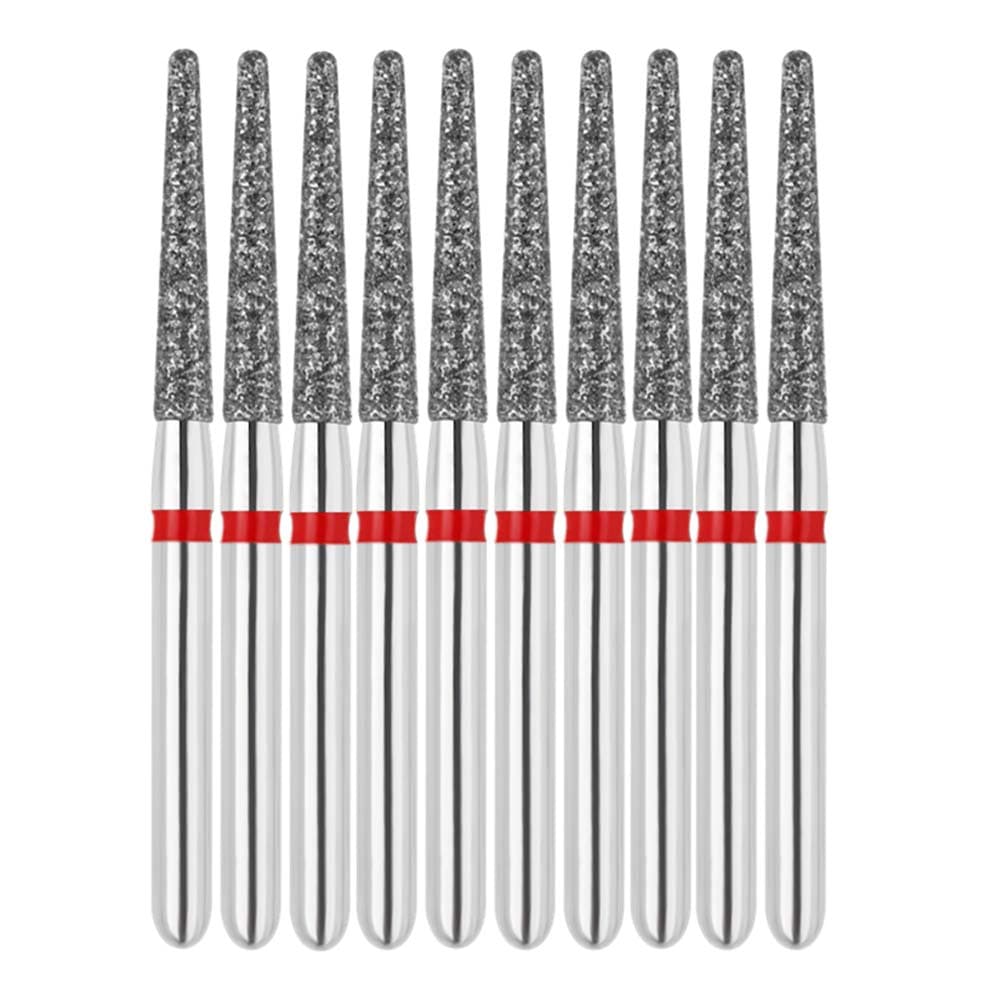 Vakker FG #856L.014 Fine Grit Round End Taper Diamond Bur, 1.4mm Head, 10/Pk - Vakker FG #856L.014 Fine Grit Round End Taper Diamond Bur, 10/Pk - Image 1