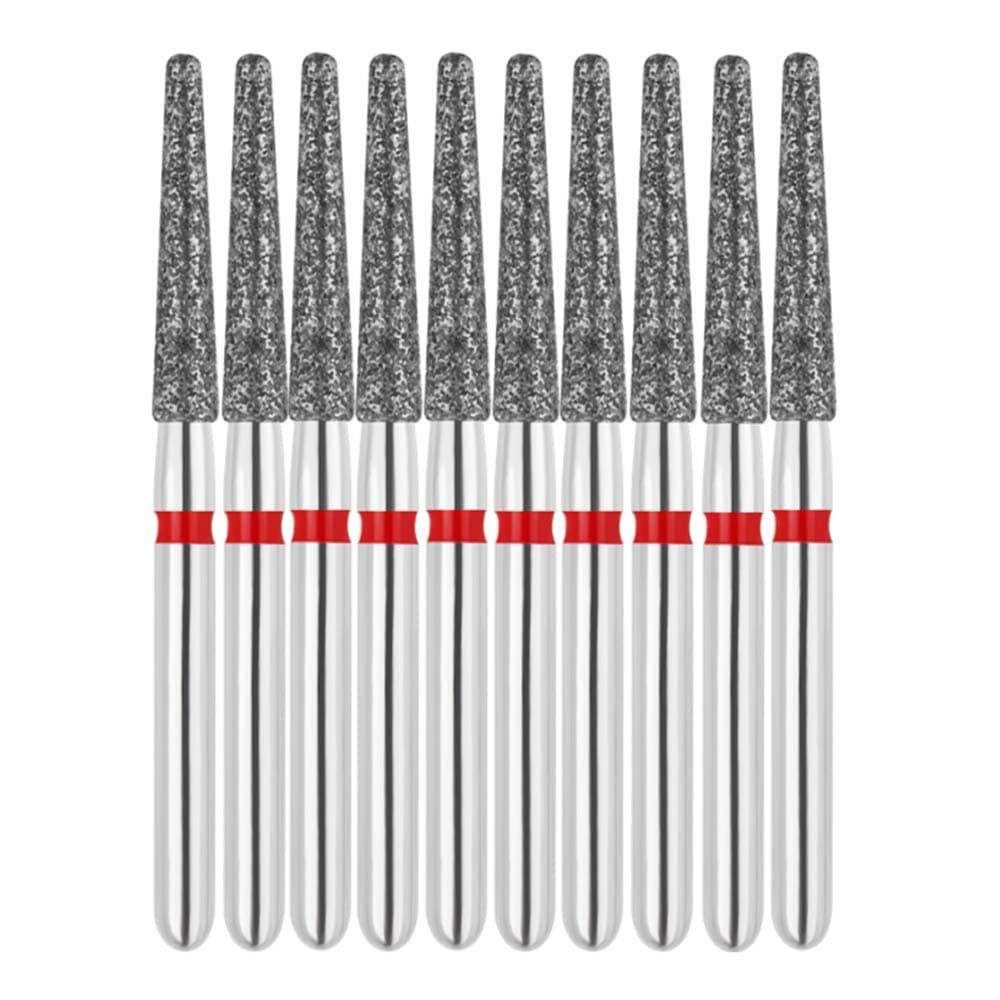 Vakker FG #856L.016 Fine Grit Round End Taper Diamond Bur, 1.6mm, 10/Pk - Vakker FG #856L.016 Fine Grit Round End Taper Diamond Bur, 10/Pk - Image 1