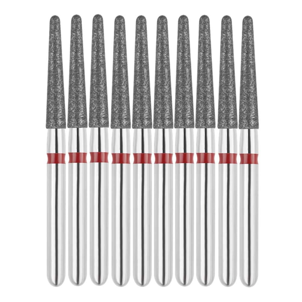 Vakker FG #856L.018 Fine Grit Round End Taper Diamond Bur, 10/Pk - Vakker FG #856L.018 Fine Grit Round End Taper Diamond Bur, 10/Pk - Image 1