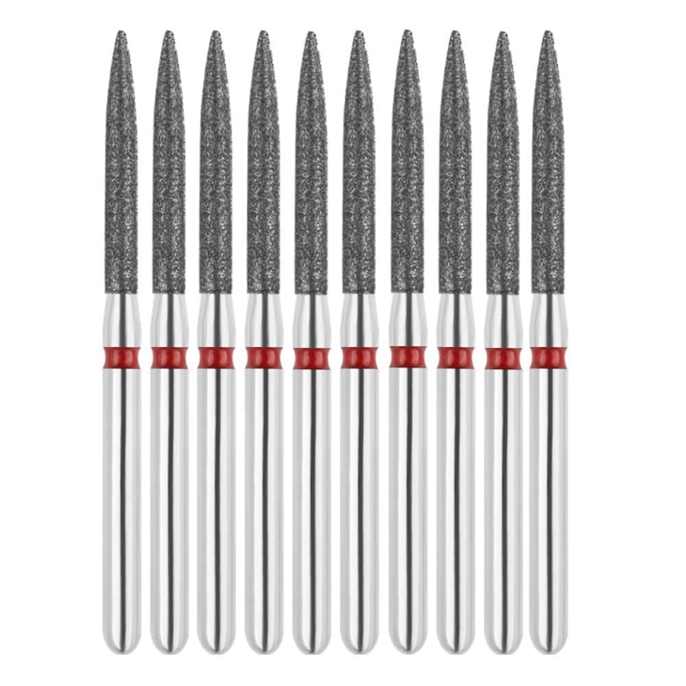 Vakker FG #863.014 Fine Grit Flame Shaped Diamond Bur, 10/Pk - Vakker FG #863.014 Fine Grit Flame Shaped Diamond Bur, 10/Pk - Image 1