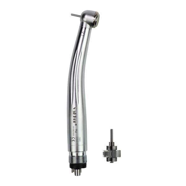 Vakker V1 Non-Optic High-Speed Handpiece with Extra Turbine, Push Button, 4-Hole - Vakker V1 Non-Optic Handpiece with Extra Turbine. Push Button, 4 Hole. - Image 1