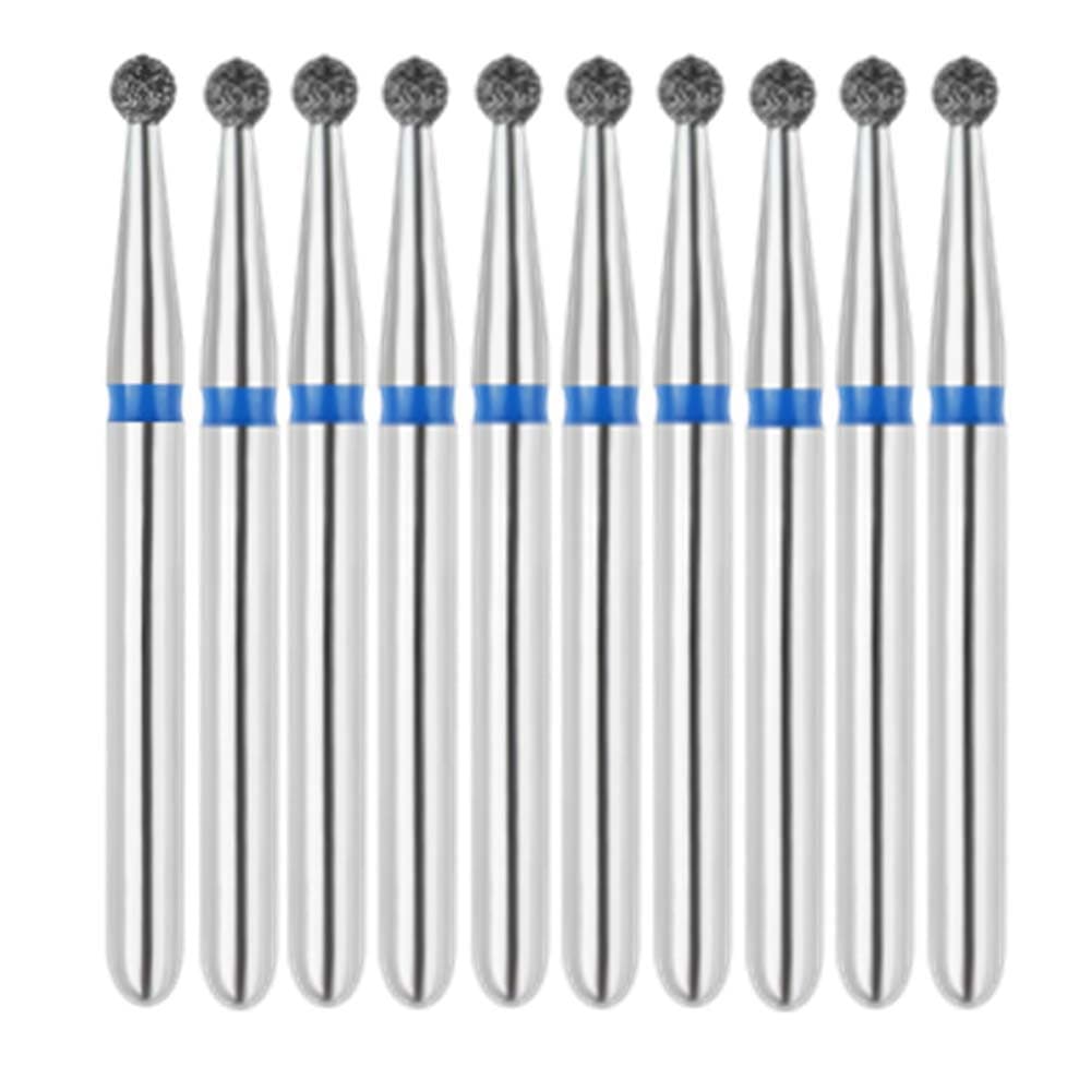 Vakker FG #801.014 Medium Grit Round Diamond Bur, 1.4mm Head, 10/Pk - Vakker FG #801.014 Medium Grit Round Diamond Bur, 10/Pk - Image 1