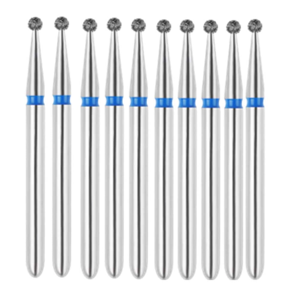Vakker FG #801L.012 Medium Grit Round Diamond Bur, 1.2mm Head, 10/Pk - Vakker FG #801L.012 Medium Grit Round Diamond Bur, 10/Pk - Image 1