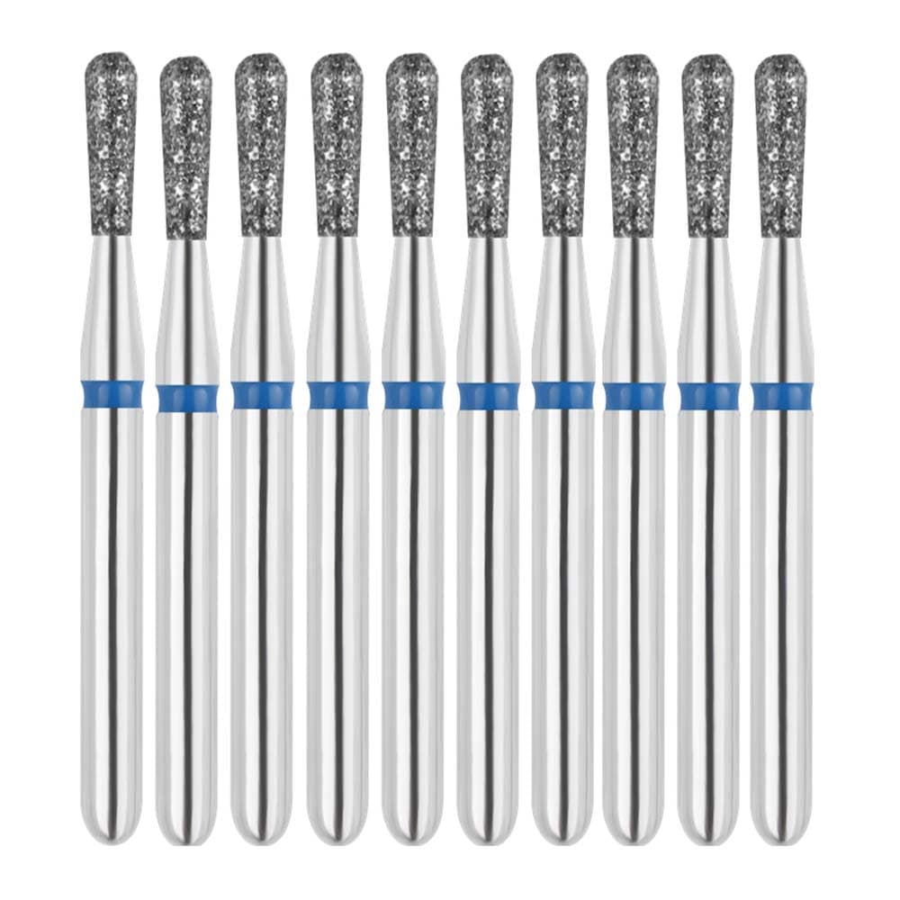 Vakker FG #830L.012 Medium Grit Pear Shaped Diamond Bur, 10/Pk - Vakker FG #830L.012 Medium Grit Pear Shaped Diamond Bur, 10/Pk - Image 1