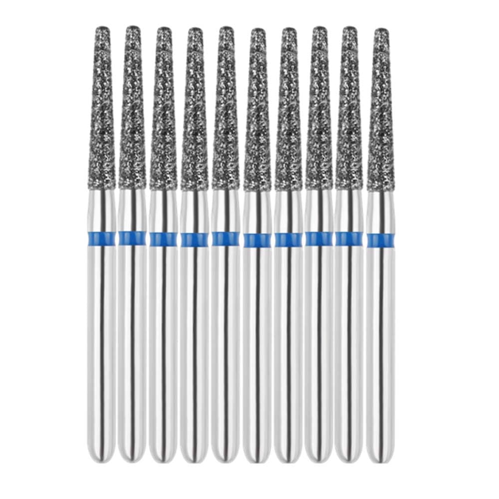Vakker FG #847.014 Medium Grit Flat End Taper Diamond Bur, 10/Pk - Vakker FG #847.014 Medium Grit Flat End Taper Diamond Bur, 10/Pk - Image 1