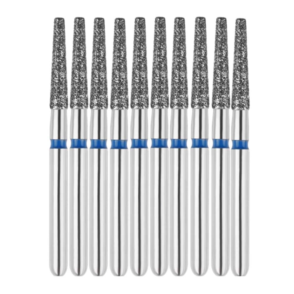 Vakker FG #847.016 Medium Grit Flat End Taper Diamond Bur, 10/Pack - Vakker FG #847.016 Medium Grit Flat End Taper Diamond Bur, 10/Pk - Image 1