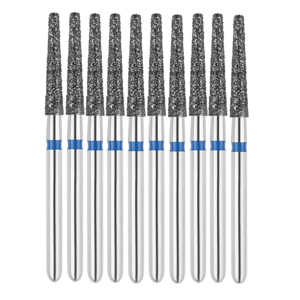 Vakker FG #847.018 Medium Grit Flat End Taper Diamond Bur, 10/Pk - Vakker FG #847.018 Medium Grit Flat End Taper Diamond Bur, 10/Pk - Image 1