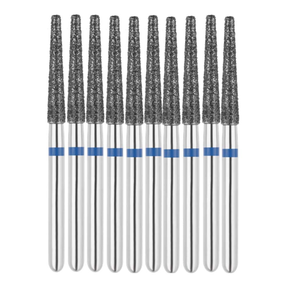 Vakker FG #848.018 Medium Grit Flat End Taper Diamond Bur, 10/Pk - Vakker FG #848.018 Medium Grit Flat End Taper Diamond Bur, 10/Pk - Image 1