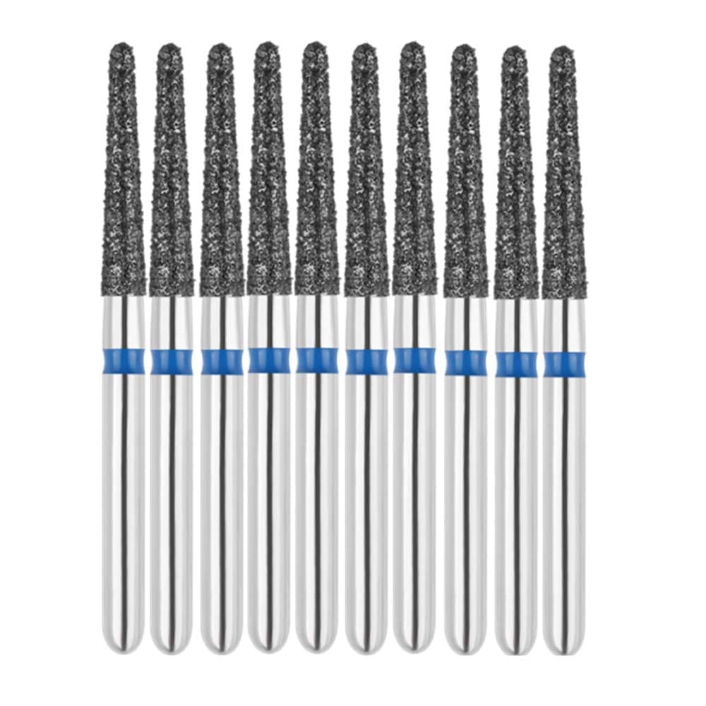 Vakker FG #856.016 Medium Grit Round End Taper Diamond Bur, 1.6mm Head, 10/Pk - Vakker FG #856.016 Medium Grit Round End Taper Diamond Bur, 10/Pk - Image 1