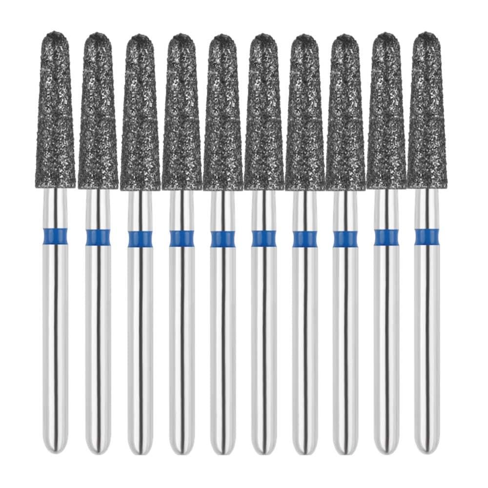 Vakker FG #856.025 Medium Grit Round End Taper Diamond Bur, 10/Pk - Vakker FG #856.025 Medium Grit Round End Taper Diamond Bur, 10/Pk - Image 1