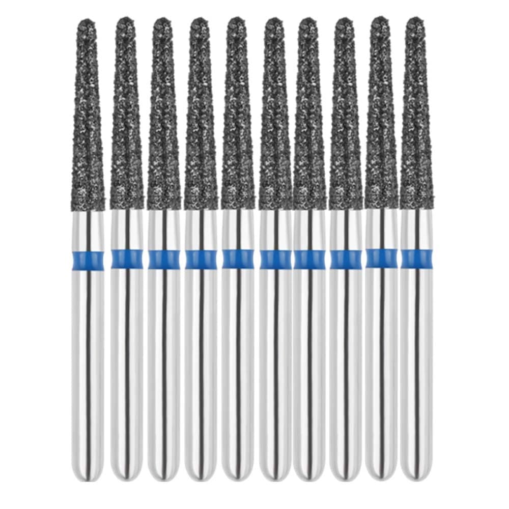 Vakker FG #856L.016 Medium Grit Round End Taper Diamond Bur, 1.6mm Head, 10/Pk - Vakker FG #856L.016 Medium Grit Round End Taper Diamond Bur, 10/Pk - Image 1