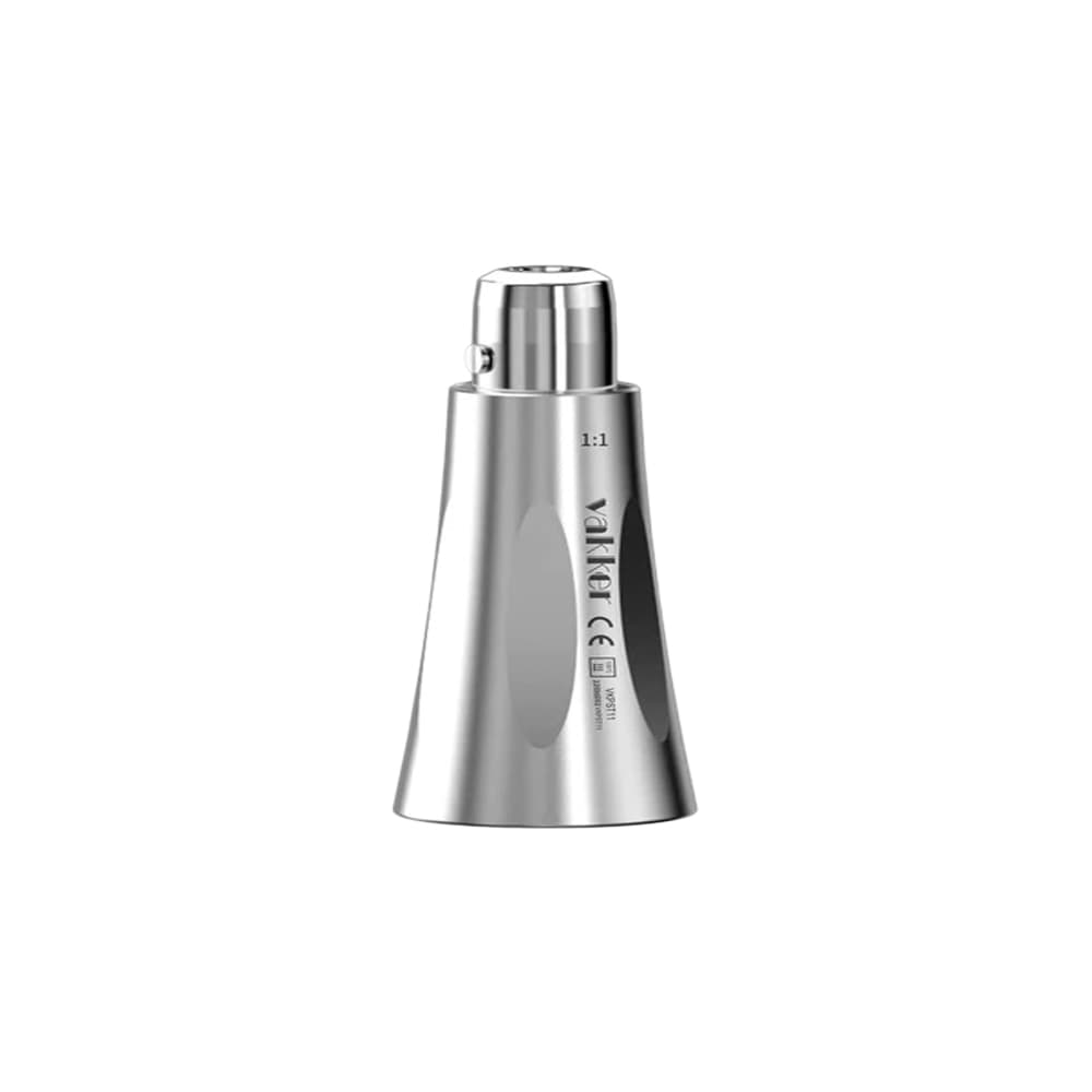 Vakker 1:1 Prophy Straight Handpiece, Friction Grip Chuck, Fits ISO Standard Disposable Prophy Angles - Vakker 1:1 Prophy Straight Handpiece - Image 1