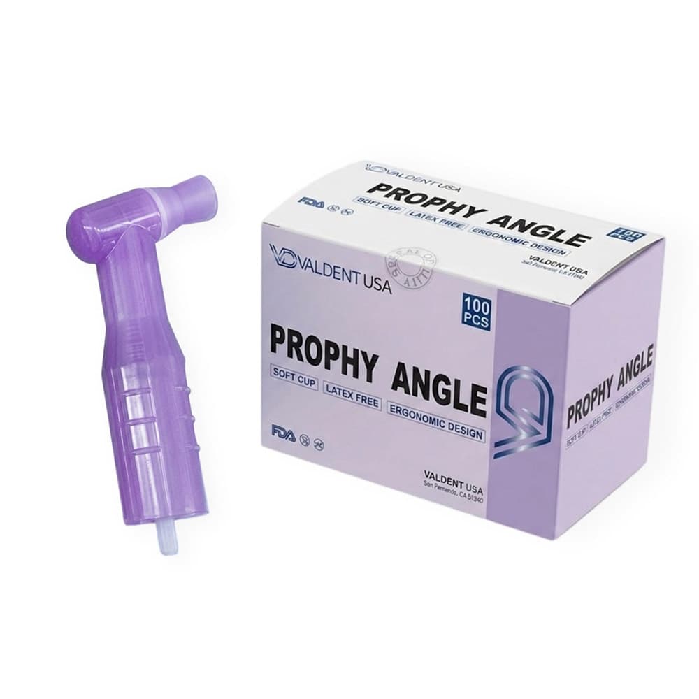 Valdent USA Disposable Prophy Angles, Soft Cups, 100/Pk - Valdent USA Disposable Prophy Angles, Soft Cups, 100/Pk - Image 1