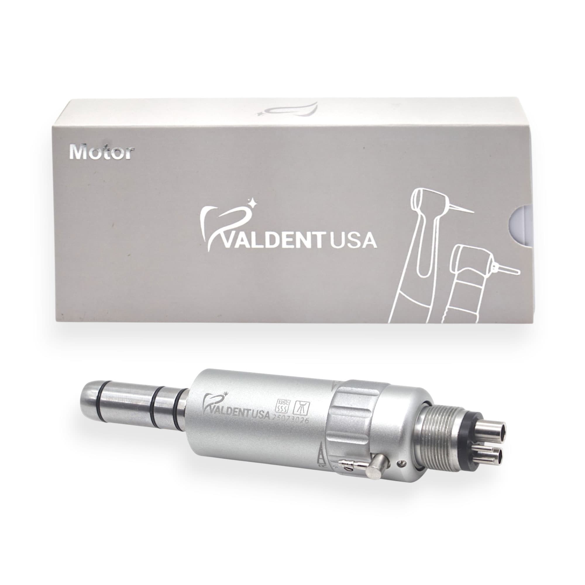 Valdent USA Low-Speed Motor, 20,000 RPM, Reversible, 4-Hole Connection, 1/Pk - Valdent USA Low-Speed Motor, 20,000 RPM, Reversible, 4-Hole Connection, 1/Pk - Image 1