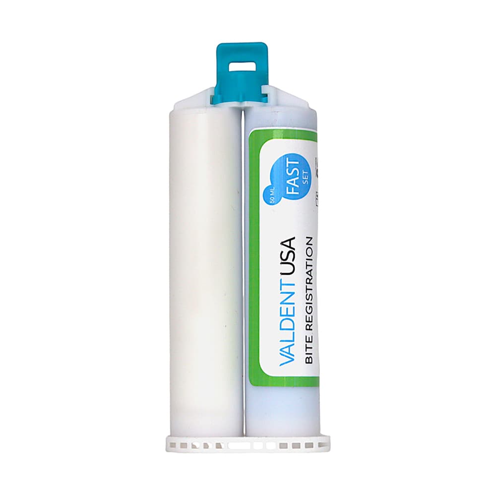 Valdent USA Bite Registration Material, Fast Set, Mint, 50mL Cartridges, 2/Pk - Valdent USA Bite Registration Material, Fast Set, Mint, 50mL Cartridges, 2/Pk - Image 1