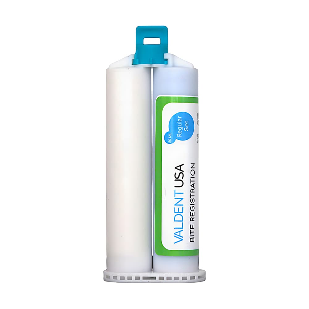 Valdent USA Bite Registration Material, Regular Set, Unflavored, 50mL Cartridges, 2/Pk - Valdent USA Bite Registration Material, Regular Set, Unflavored,50mL Cartridges, 2/Pk - Image 1