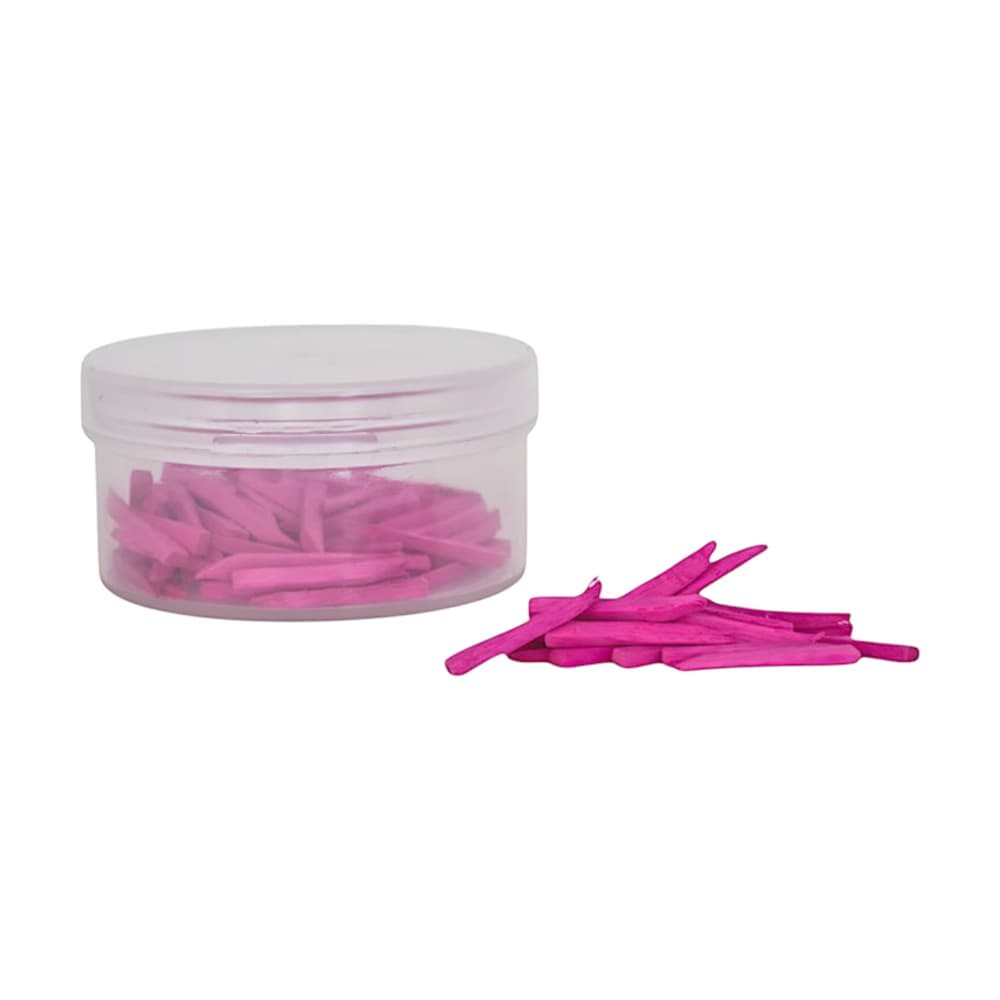 Valdent USA Matrix Wooden Wedges, Pink, 2 x 2 x 15mm, 100/Pk - Valdent USA Matrix Wooden Wedges, Pink, 2 x 2 x 15mm, 100/Pk - Image 1