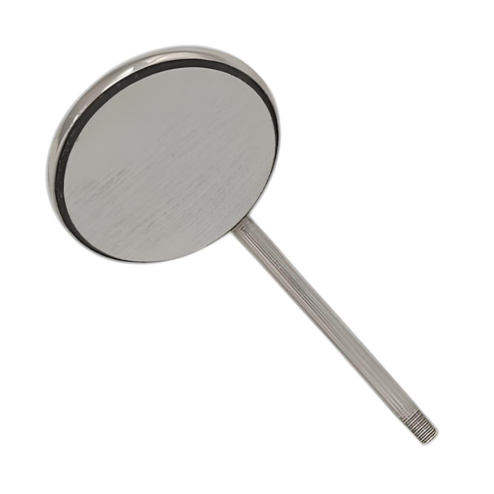 Valdent USA #4 Stainless Steel Mouth Mirror Head, Simple Stem, 12/Pk - Valdent USA #4 Stainless Steel Mouth Mirror Head, Simple Stem, 12/Pk - Image 1