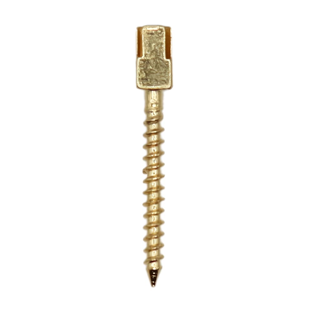 Valdent USA Gold-Plated Screw Post Refill - L1, #1 Long 11.8mm, 12/Pk - Valdent USA Gold-Plated Screw Post Refill - L1, #1 Long 11.8mm, 12/Pk - Image 1