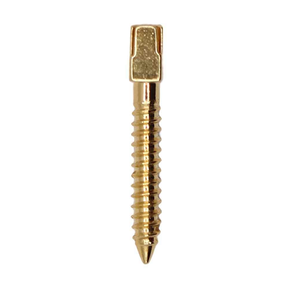 Valdent USA Gold-Plated Screw Post Refill, L5, #5 Long 11.8mm, 12/Pk - Valdent USA Gold-Plated Screw Post Refill - L5, #5 Long 11.8mm, 12/Pk - Image 1