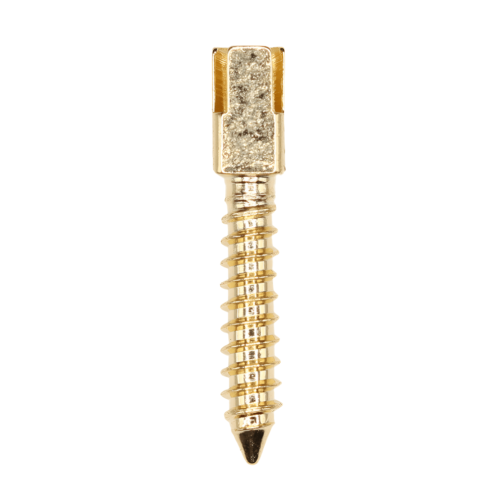 Valdent USA Gold-Plated Screw Post Refill, M4, #4 Medium 9.3mm, 12/Pk - Valdent USA Gold-Plated Screw Post Refill - M4, #4 Medium 9.3mm, 12/Pk - Image 1