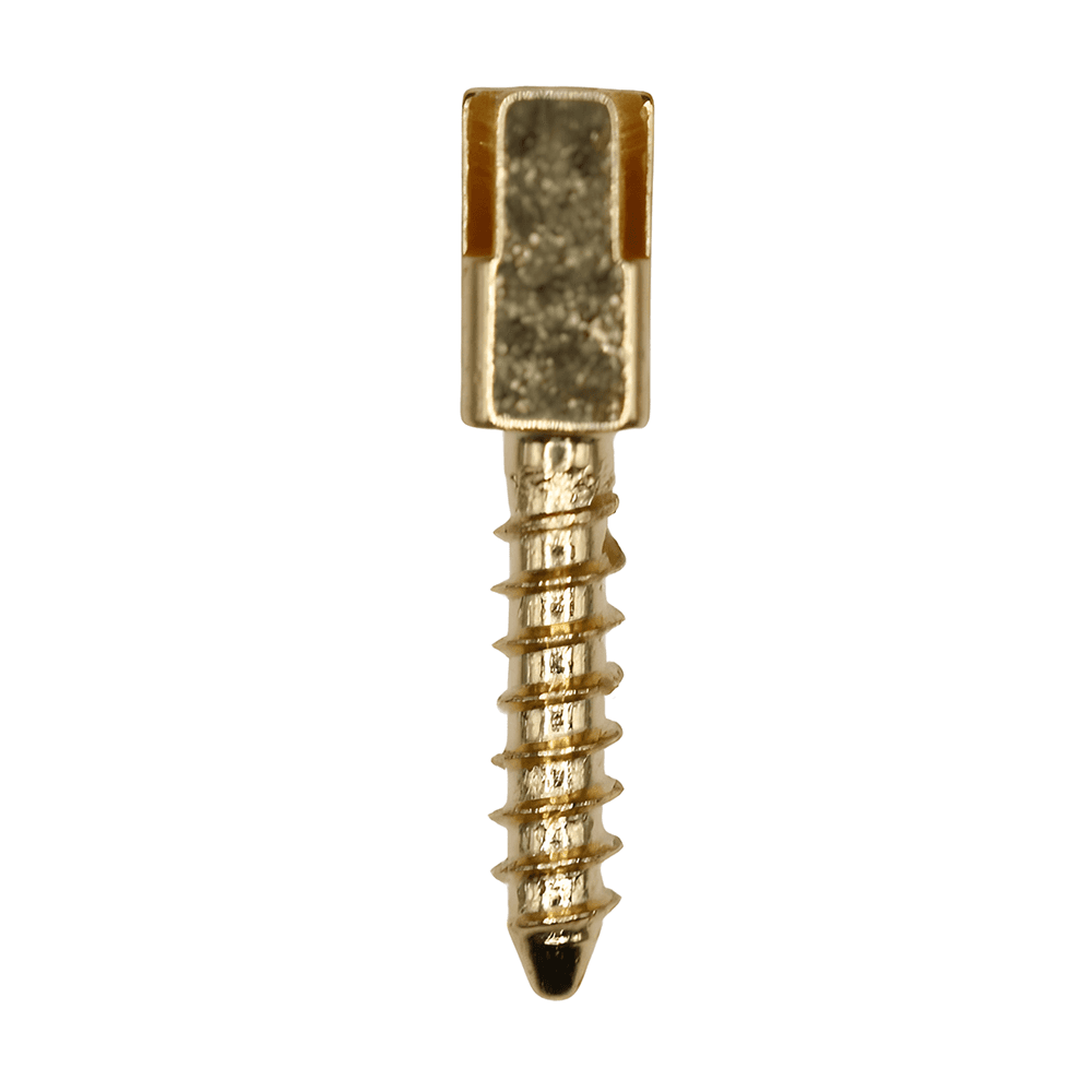 Valdent USA Gold-Plated Screw Post Refill - S4, #4 Short 7.8mm, 12/Pk - Valdent USA Gold-Plated Screw Post Refill - S4, #4 Short 7.8mm, 12/Pk - Image 1