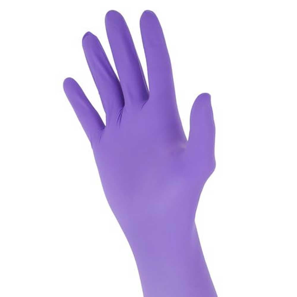 VastMed LEONE Nitrile Exam Gloves, Powder Free, Non-Sterile, Large, Purple, 100/Box - VastMed LEONE Nitrile Exam Gloves, Powder Free, Large, Purple, 100/Pk - Image 1