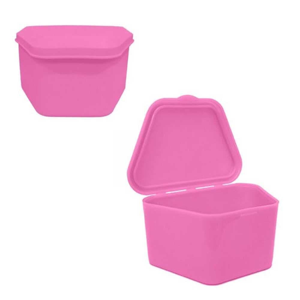 VastMed Retainer Case/Denture Storage Box, Pink, 10/Pk - VastMed Retainer Case/Denture Storage Box, Pink, 10/Pk - Image 1