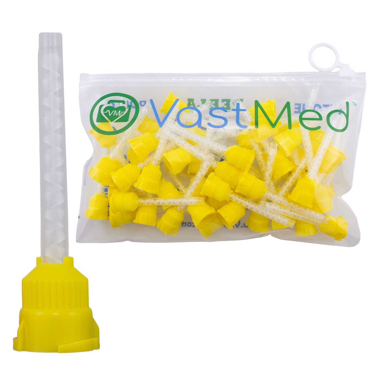 VastMed 4.2mm Yellow Impression Mixing Tip, 50/Pk - VastMed 4.2mm Yellow Impression Mixing Tip, 50/Pk - Image 1