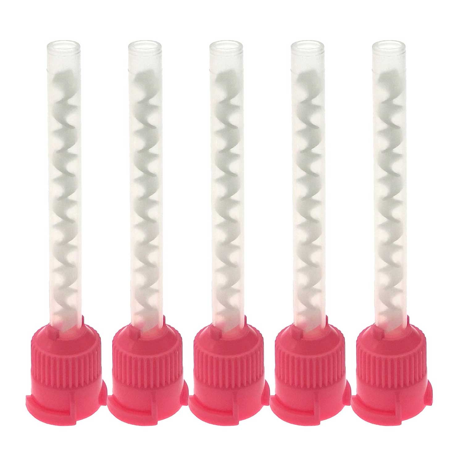 VastMed 5mm 1:1 Pink Mixing Tip, 50/Pk - VastMed 5mm 1:1 Pink Mixing Tip, 50/Pk - Image 1