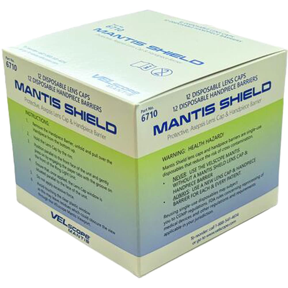 VELscope Mantis Shield Disposable Lens Caps & Hand Piece Barriers, 24 Pcs/Box, Case of 8 (96 Shields & 96 Sheaths) - VELscope Mantis Shield Disposable Lens Caps & Hand Piece Barriers, 24 Pcs/Box, Case of 8. Includes: - Image 1