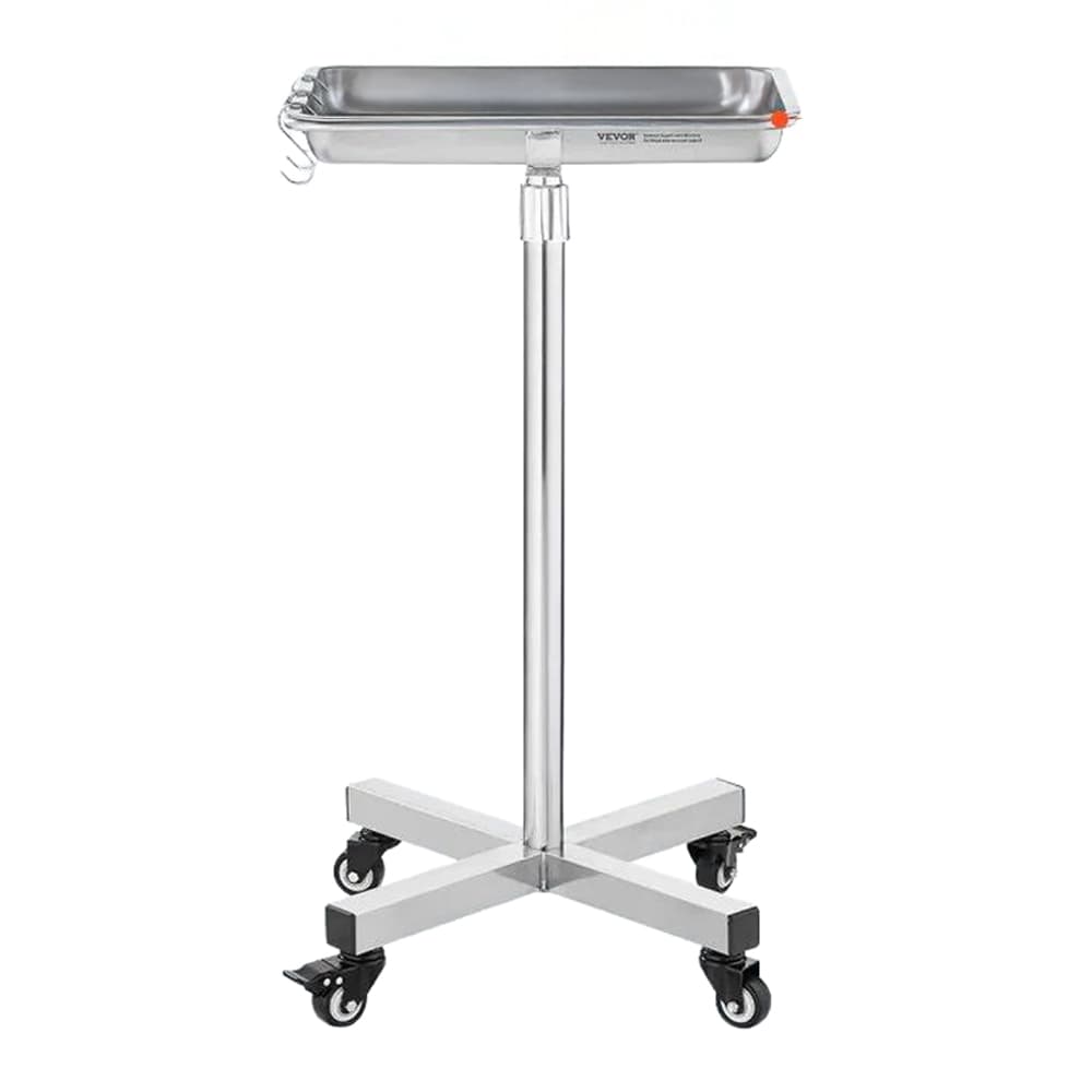 Vevor Stainless Steel Adjustable Mayo Tray Stand, 1/Pk - Vevor Stainless Steel Adjustable Mayo Tray Stand, 1/Pk - Image 1