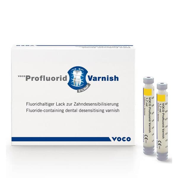 Profluorid 5% Sodium Fluoride Varnish, Melon Flavor, 5 x 1.7 mL Ampules, White - Profluorid 5% Sodium Fluoride Varnish - Melon, 5 x 1.7 mL Ampules. White - Image 1