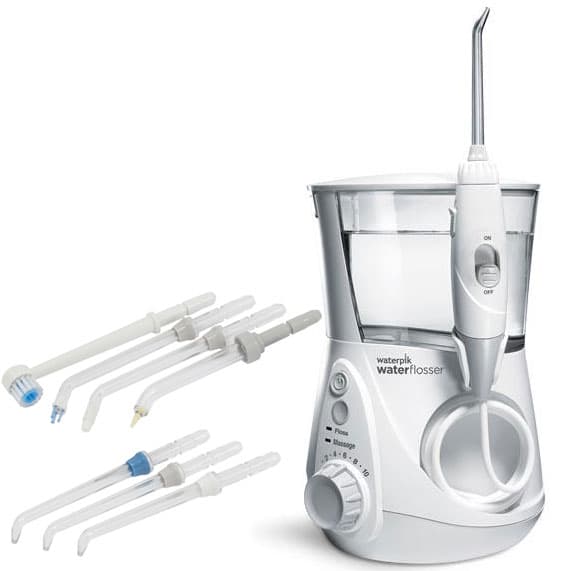 Waterpik Aquarius Water Flosser with 7 Interchangeable Irrigation Tips, 600ml Reservoir, WP-660 - Waterpik Aquarius Water Flosser with 7 Interchangeable Irrigation Tips. Faster - Image 1
