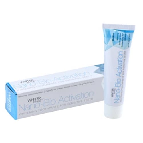 Whiter Image Nano-Bio Activation Whitening Toothpaste for Sensitivity, Mint Blast, 25g Tube - Whiter Image Nano-Bio Activation Whitening Toothpaste for Sensitivity, 1x 25g - Image 1