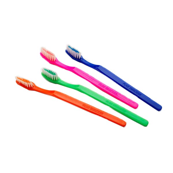 Plak Smacker Mintburst Prepasted Disposable Toothbrush, Assorted Colors, Individually Packed, 144/Pk - PLAK SMACKER Mintburst Prepasted Disposable Toothbrush, Assorted, Individually Packed, 144/Pk - Image 1