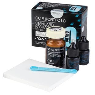 GC Fuji Ortho LC Standard Kit Orthodontic Cement, 40g Powder + 6.8ml Liquid, #439403 - Fuji Ortho LC Standard Pkg (P/L) - Image 1
