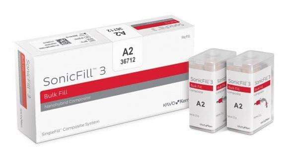 Kerr SonicFill 3 A2 Refill, 5g (20 x 0.25g Unidose Tips), #36712 - SonicFill 3 A2 Refill (20) - Image 1