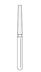 Premier Solo Dia #0916.10C Flat End Taper Diamond Bur, Coarse, 25/Box, #848016C - Solo Dia #0916.10C Flat End Taper (25) - Image 1