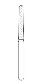 Premier Solo Dia #1116.10C Round End Taper Diamond Bur, Coarse, Single-Use, 25/Box, #850016C - Solo Dia #1116.10C Round End Taper (25) - Image 1